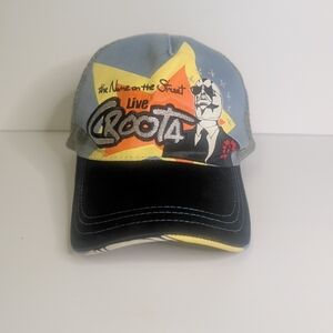 Rare Croota Graphic Trucker Hat with Cartoon Design